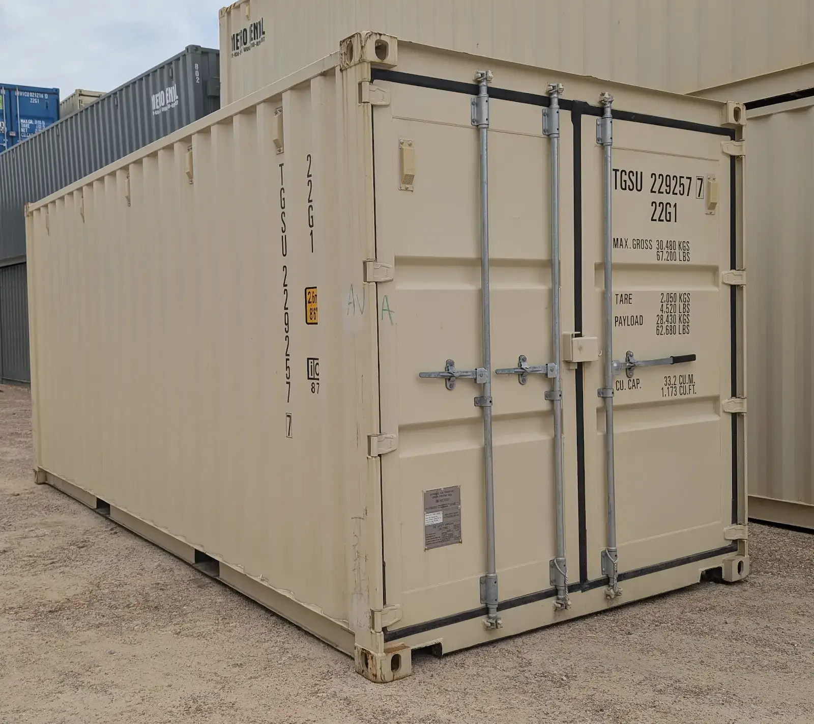 20 foot standard shipping container
