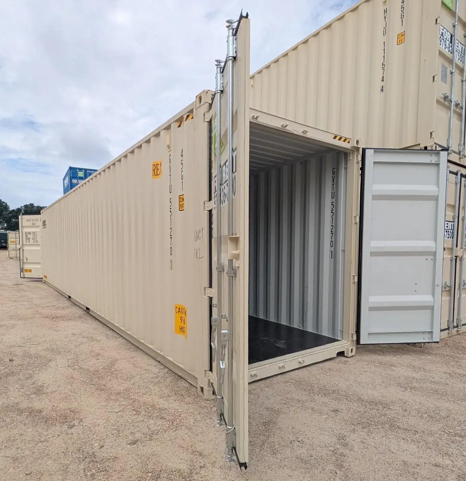 40ft standard shipping container side view