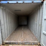 Used 20 foot standard shipping container interior view