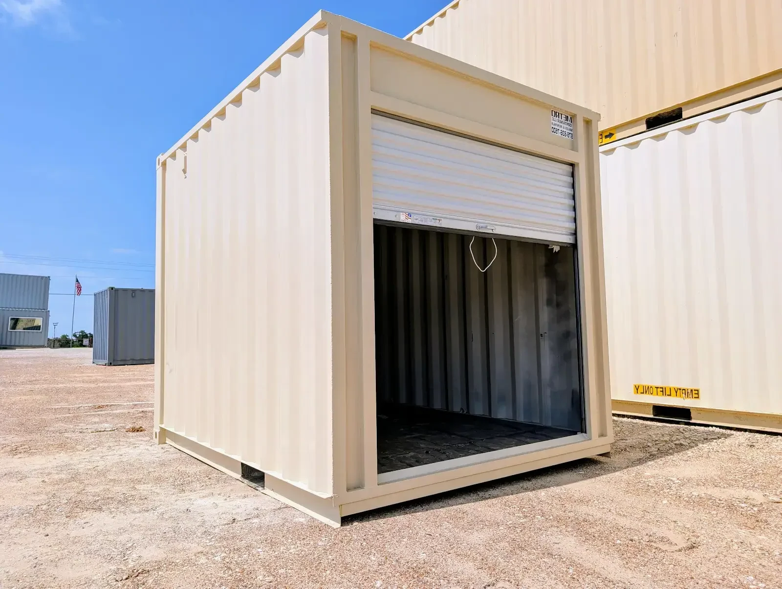 10 ft container sales with rollup door