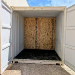 20 foot half office container rental interior view