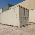 20 foot one trip beige shipping container