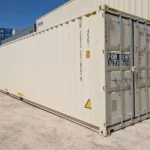40 foot one trip beige shipping container