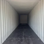 Interior of 40 foot one trip container with wood floor