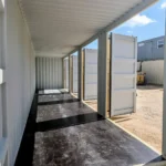 40 foot side door shipping container side view