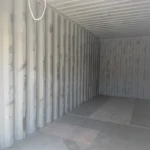 Interior of 20 foot high cube refurbished shipping container