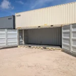 One Trip 20 ft shipping container open doors interior