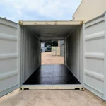 Open 20-foot shipping container for rent with double doors